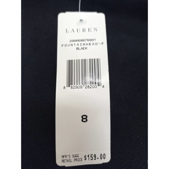 NWT Ralph Lauren Size 8 Black 100% Linen Pencil Skirt Work Office $159 Retail - Picture 6 of 6